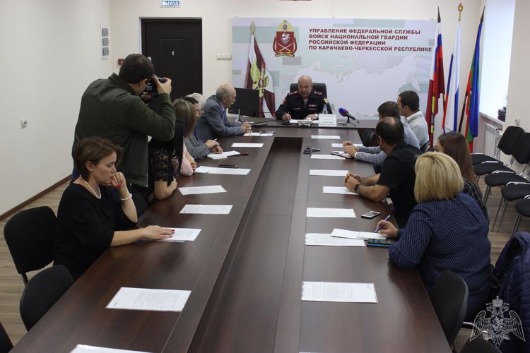 В Черкесске состоялась пресс-конференция начальника регионального Управления Росгвардии