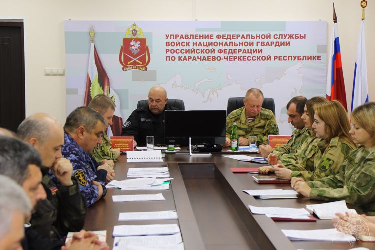 В Управлении Росгвардии по Карачаево-Черкесской Республике подвели итоги оперативно-служебной деятельности за текущий год
