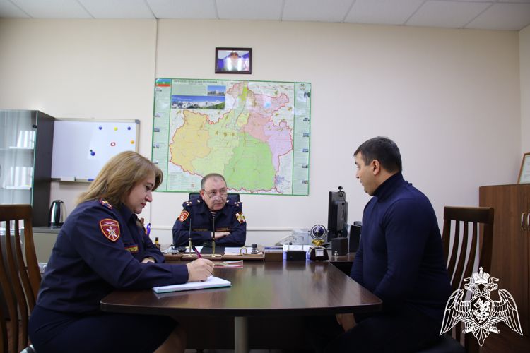 В Управлении Росгвардии по Карачаево-Черкесской Республике прошел прием граждан