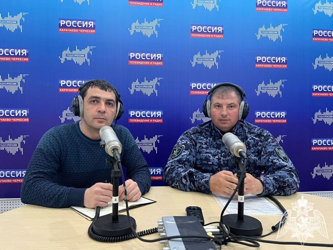Гостем прямого эфира  радиостанции ГТРК «Карачаево-Черкесия» стал офицер Росгвардии