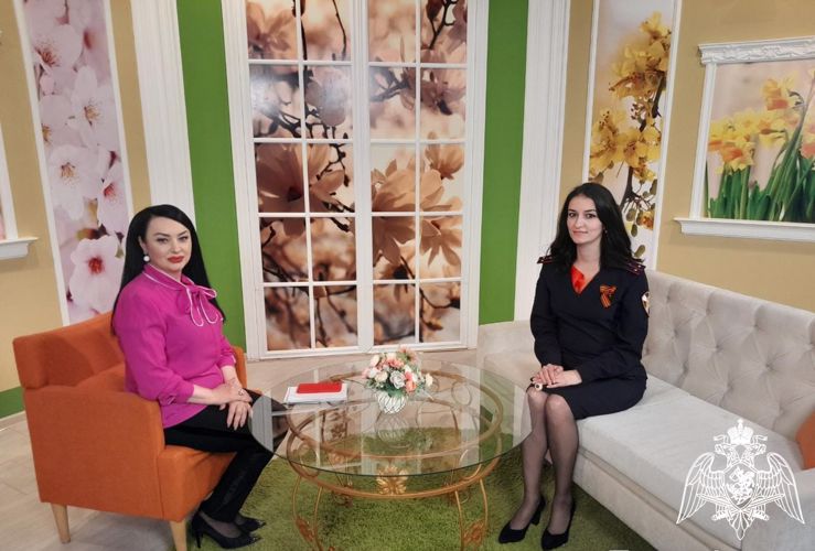 В Карачаево-Черкесии сотрудница Росгвардии стала гостьей программы «Утро России»