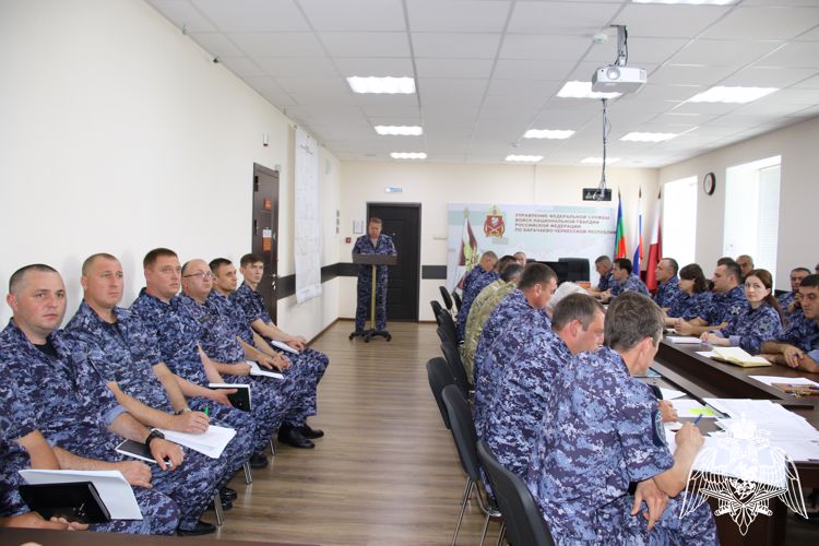 Итоги служебно - боевой деятельности за первое полугодие 2023 года подвели в Управлении Росгвардии по Карачаево-Черкесской Республике  