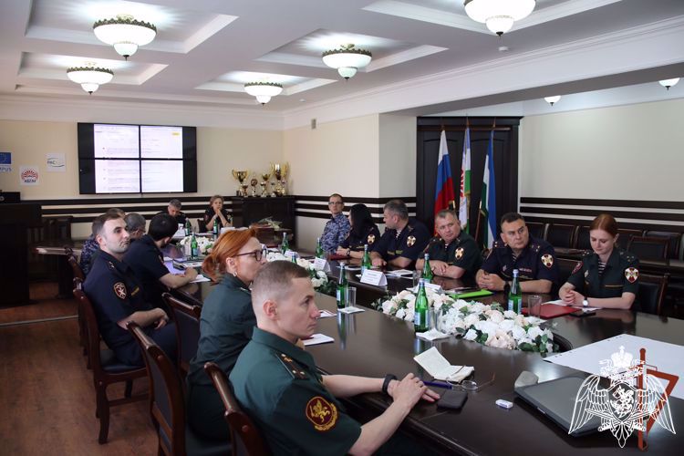 Помощник начальника Управления по ВСМИ - начальник пресс-службы территориального Управления Росгвардии подполковник полиции Виктория Духина приняла участие в учебно-методических сборах 