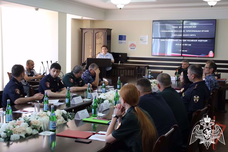 Помощник начальника Управления по ВСМИ - начальник пресс-службы территориального Управления Росгвардии подполковник полиции Виктория Духина приняла участие в учебно-методических сборах 