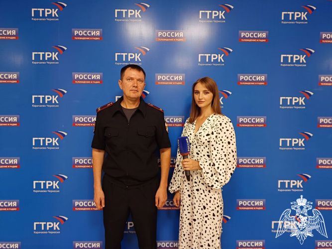 Офицер Росгвардии выступил на региональном телеканале в Карачаево-Черкесии