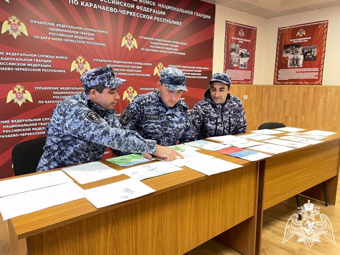 Итоги конкурса детского рисунка ко Дню отца среди детей росгвардейцев подведены в Карачаево-Черкесии
