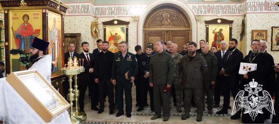 Генерал Армии Виктор Золотов принял участие в Церемонии освещения нового Храма Росгвардии в Грозном
