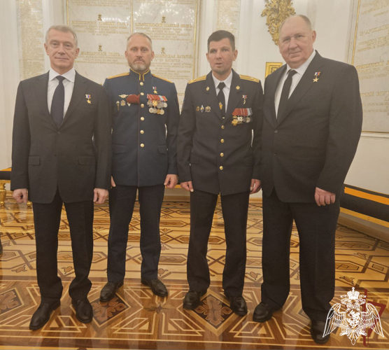Офицеры Росгвардии — Герои России приняли участие в торжественном приёме в Кремле