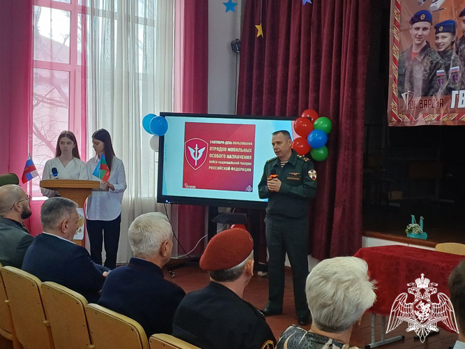 Парта Героя памяти погибшего росгвардейца открыта в Карачаево-Черкесии