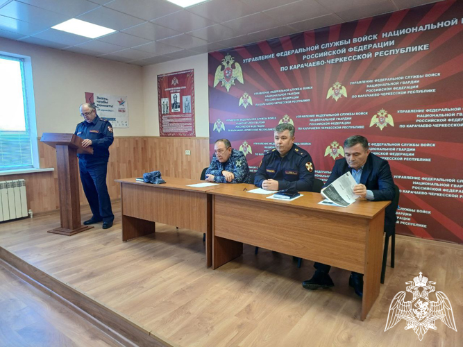Совещание с должностными лицами субъектов ТЭК прошло в  Управлении Росгвардии по Карачаево-Черкесской Республике 