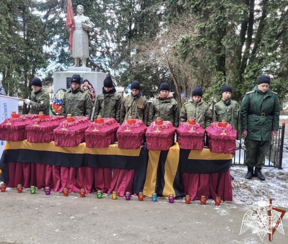 В Карачаево-Черкесии росгвардейцы приняли участие в перезахоронении останков погибших в годы ВОВ советских воинов