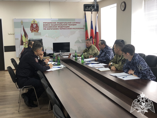  В Управлении Росгвардии по Карачаево-Черкесской Республике обсудили вопросы подготовки к проведению выборов Президента Российской Федерации 