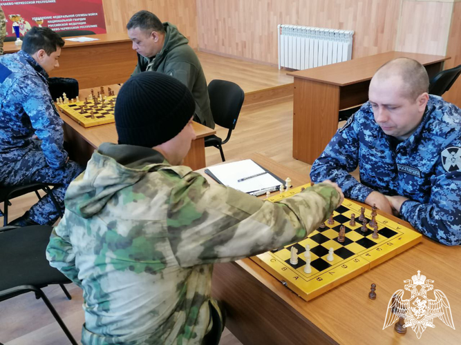 В Карачаево-Черкесии прошёл чемпионат по шахматам среди росгвардейцев