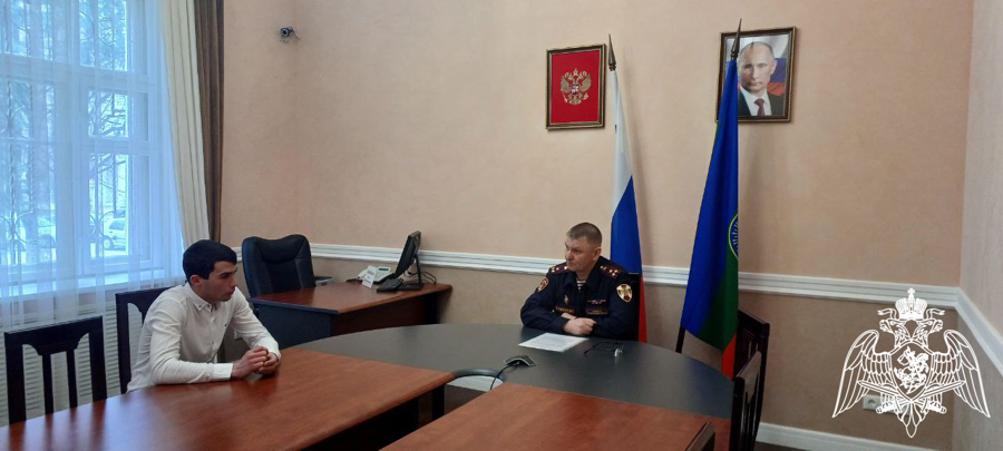 Представитель Управления Росгвардии по Карачаево-Черкесской Республике провел личный прием граждан 