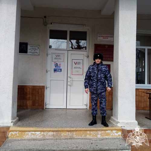 Росгвардейцы обеспечили правопорядок в период проведения выборов Президента Российской Федерации в Карачаево-Черкесии