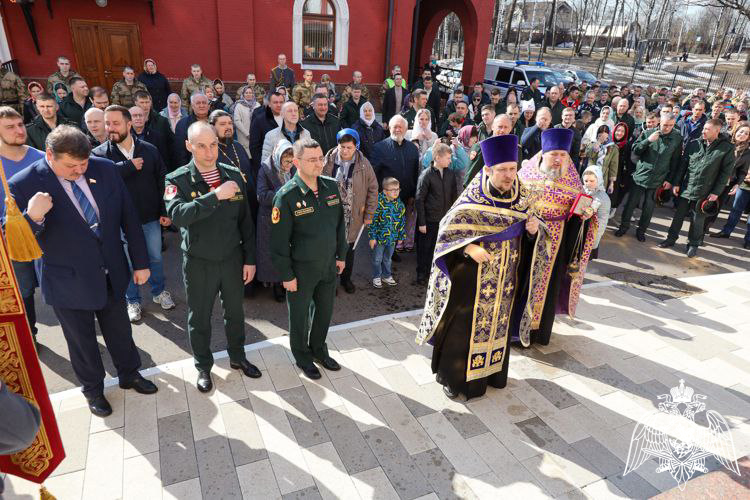 В Главном храме Росгвардии прошел молебен