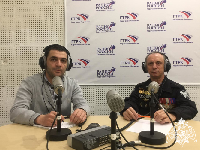Председатель Совета ветеранов Управления Росгвардии  по Карачаево-Черкесской Республике выступил на региональной радиостанции