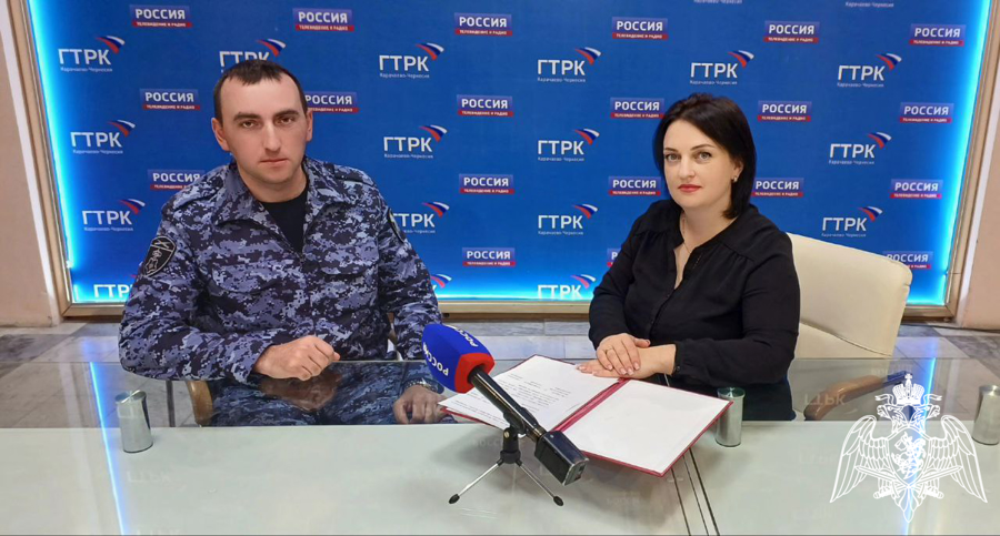 В Карачаево-Черкесии продолжает работу ведомственная телерубрика «В гостях у Росгвардии»