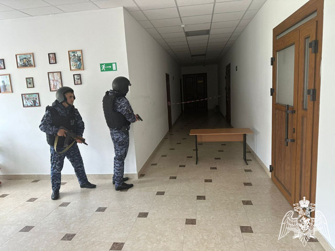В Черкесске сотрудники Росгвардии приняли участие во всероссийских антитеррористических учениях