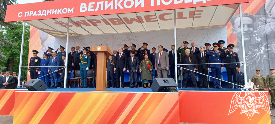   Начальник Управления Росгвардии по Карачаево-Черкесской Республике принял участие в торжественном митинге в День Победы
