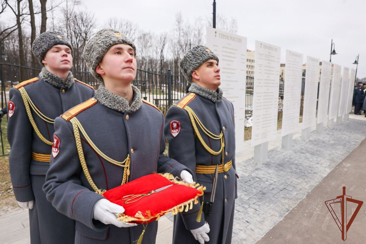 Аллея Героев открыта на территории главного храма Росгвардии