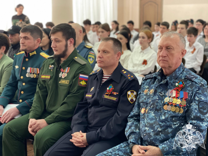 Представитель Росгвардии принял участие в патриотическом мероприятии в Черкесске