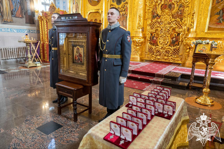 Главному храму Росгвардии передана Фёдоровская икона божией матери