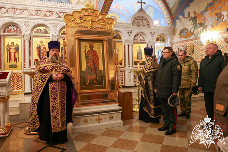 В главном храме Росгвардии состоялось богослужение, посвящённое дню войск национальной гвардии 