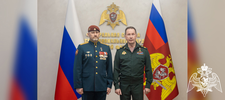 Генерал армии Виктор Золотов поздравил военнослужащих и сотрудников Росгвардии с присвоением званий высших офицеров и специальных званий высшего начальствующего состава 