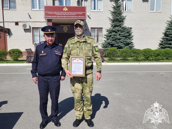 Сотрудников СОБР «Клинок» Росгвардии поздравили с годовщиной образования отряда 