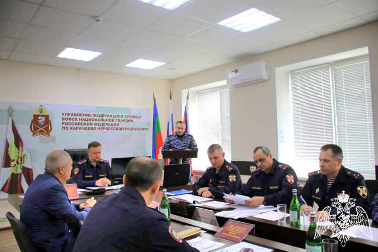 В Управлении Росгвардии по Карачаево-Черкесской Республике состоялось заседание оперативного штаба 