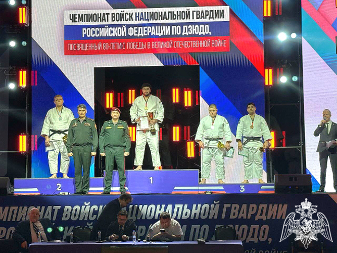 Росгвардеец Карачаево-Черкесии стал золотым призером чемпионата войск национальной гвардии Российской Федерации по дзюдо 
