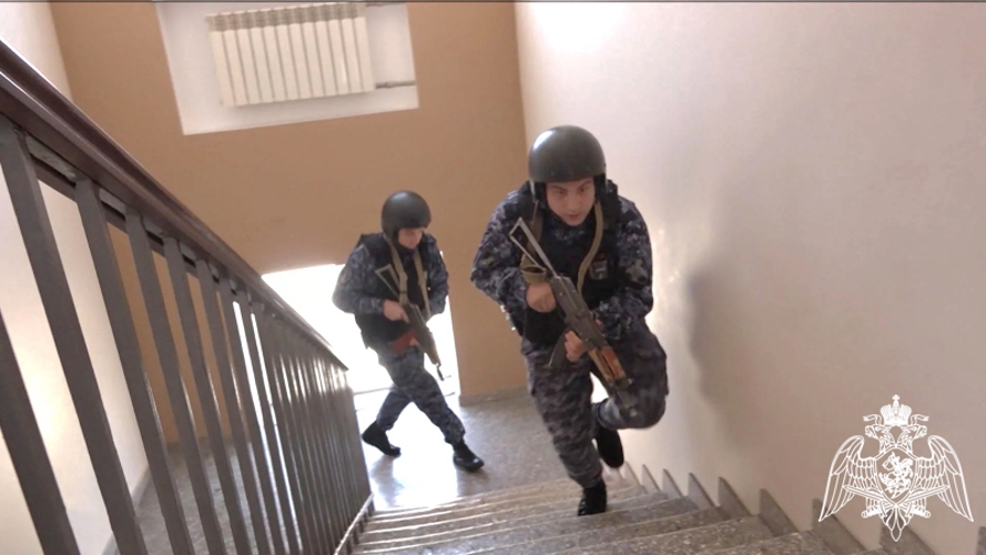 Росгвардейцы Карачаево-Черкесии приняли участие в учениях по антитеррористической защищённости образовательных учреждений  