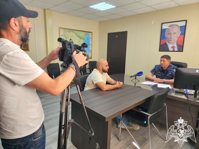 В Черкесске прошёл брифинг с представителем Росгвардии