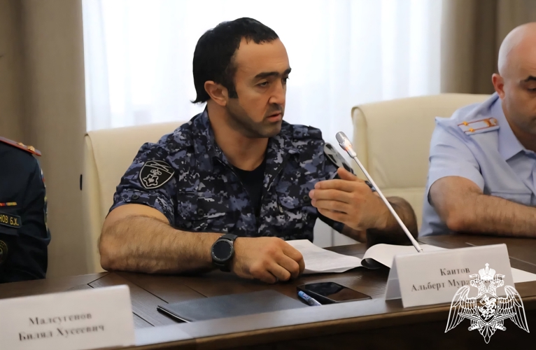 Представитель Росгвардии принял участие в заседании антитеррористической комиссии в Черкесске