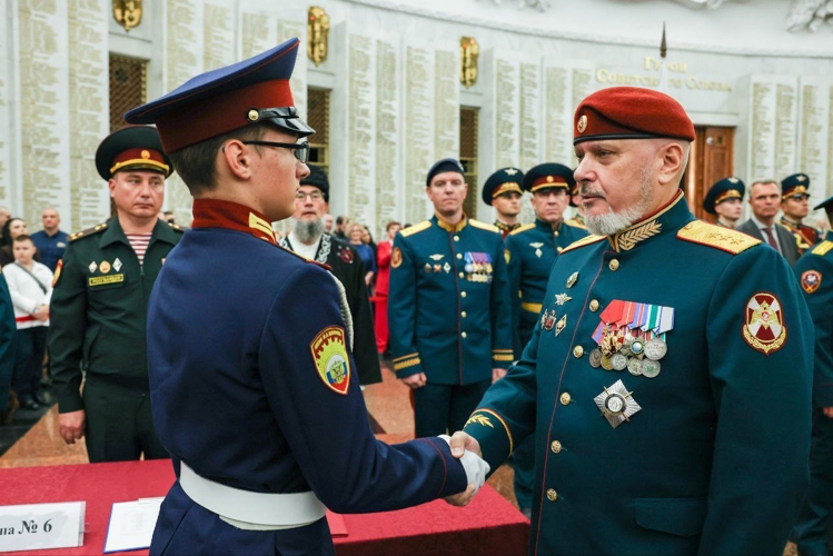 Генерал-полковник Алексей Воробьев поздравил воспитанников МПКУ им. М.А.Шолохова Росгвардии с принятием клятвы кадета