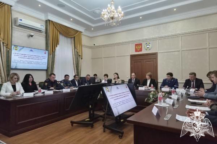 В Черкесске росгвардеец принял участие в заседании межведомственной комиссии по вопросам организации отдыха и оздоровления детей 