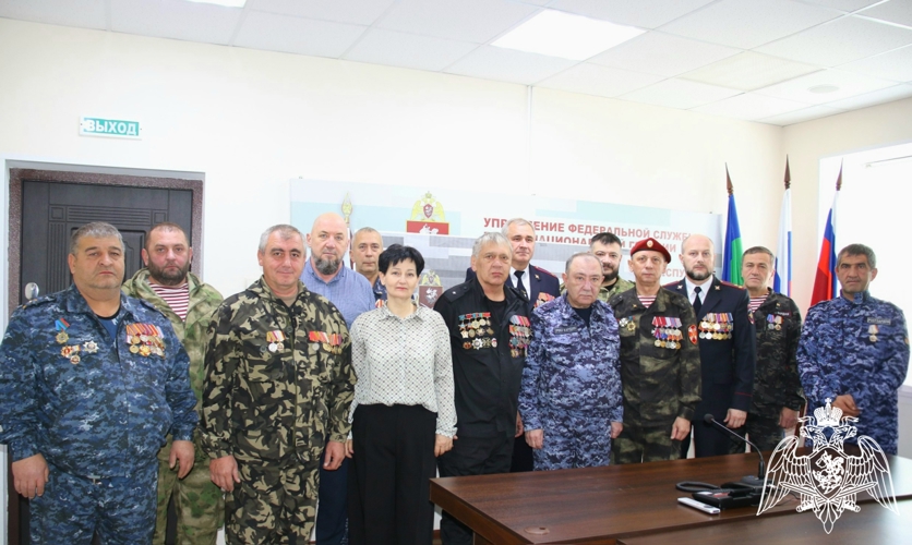 В Управлении Росгвардии по Карачаево-Черкесской Республике состоялось торжественное мероприятие ко Дню ветеранов войск правопорядка