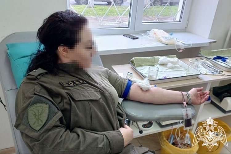 В Карачаево-Черкесии росгвардейцы стали участниками ведомственной донорской акции