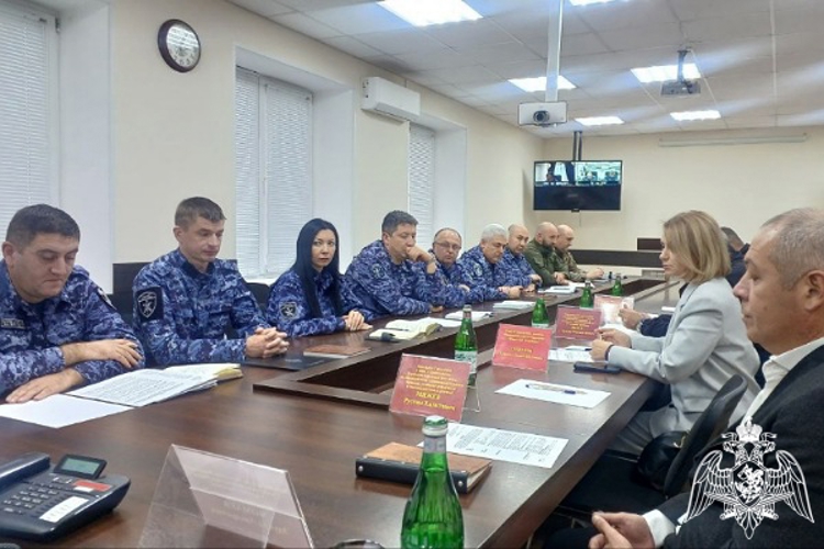 Заседание оперативного штаба прошло в Управлении Росгвардии по Карачаево-Черкесской Республике
