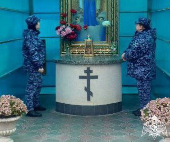 Представители Росгвардии приняли участие в праздничной литургии в Черкесске  