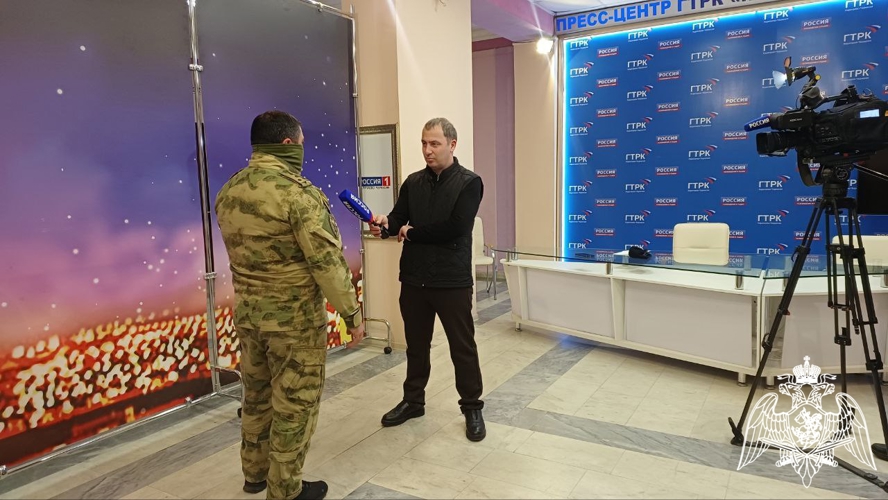 В Карачаево-Черкесии продолжается ведомственная телерубрика «В гостях у Росгвардии»