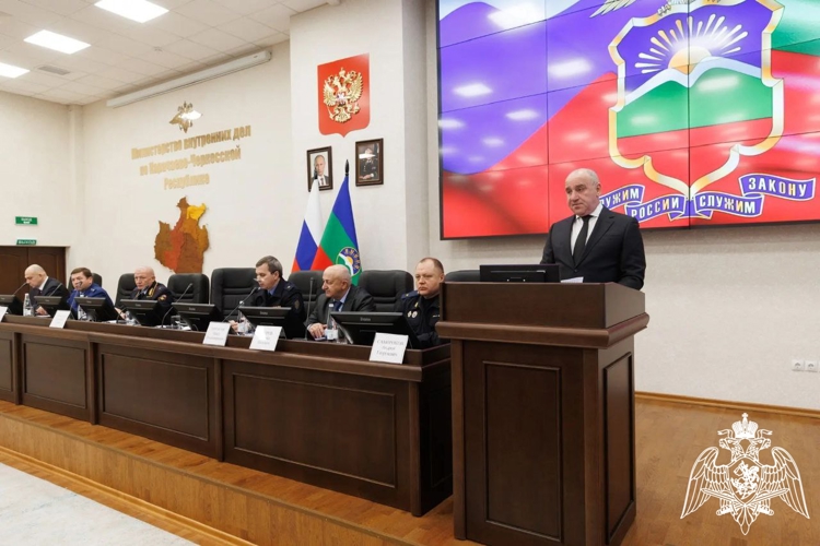 В Карачаево-Черкесии Росгвардия приняла участие в заседании коллегии МВД республики