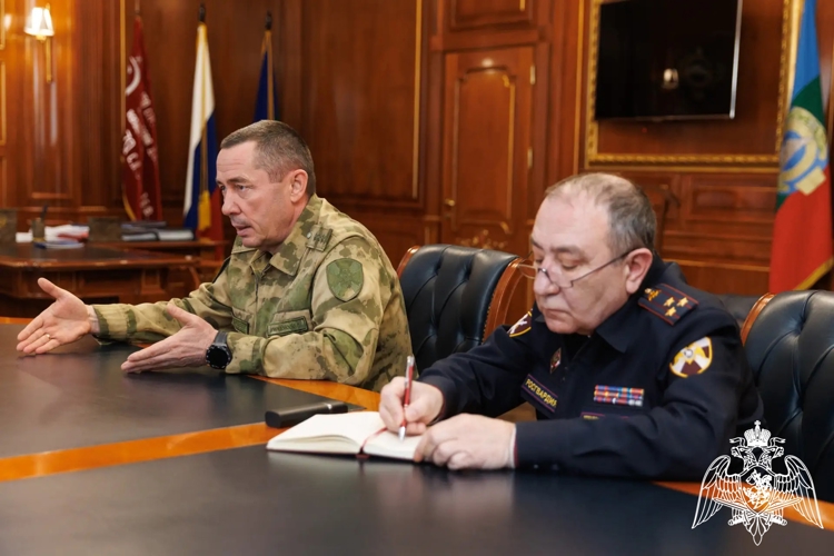 Командующий Северо-Кавказским округом Росгвардии встретился с главой Карачаево-Черкесии