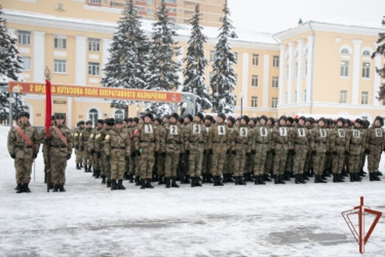 В Росгвардии началась подготовка парадного расчёта к параду Победы