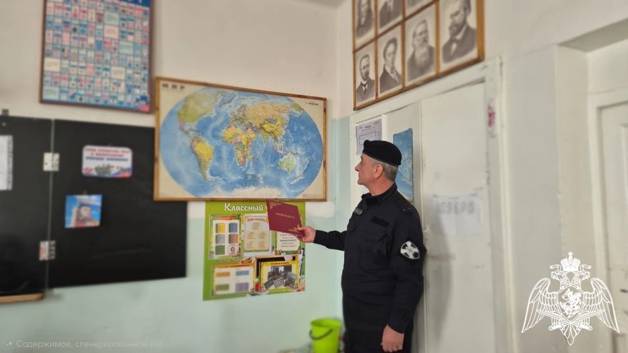 Сотрудник  Росгвардии встретился с молодежью Карачаево-Черкесии
