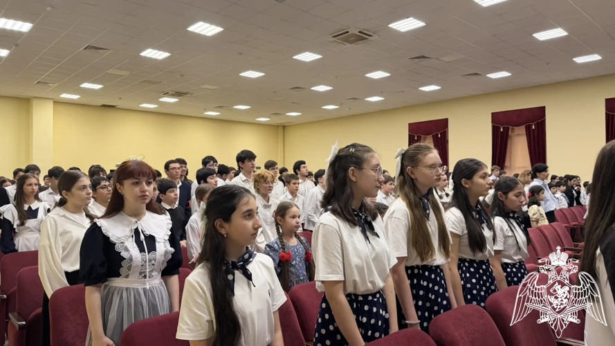 Ветеран Росгвардии принял участие в закрытии месячника оборонно-массовой и военно-патриотической работы
