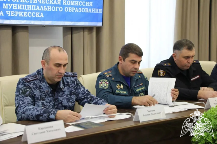 Офицер Росгвардии принял участие в заседании антитеррористической комиссии В Карачаево-Черкесии