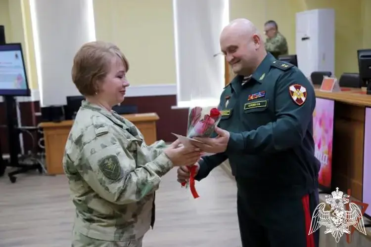 В Северо-Кавказском округе Росгвардии поздравили женщин с 8 марта