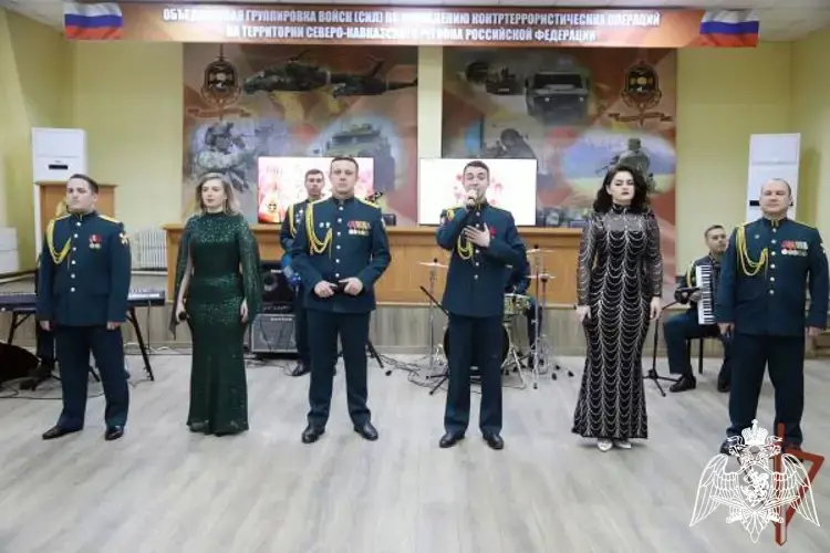 В Северо-Кавказском округе Росгвардии поздравили женщин с 8 марта